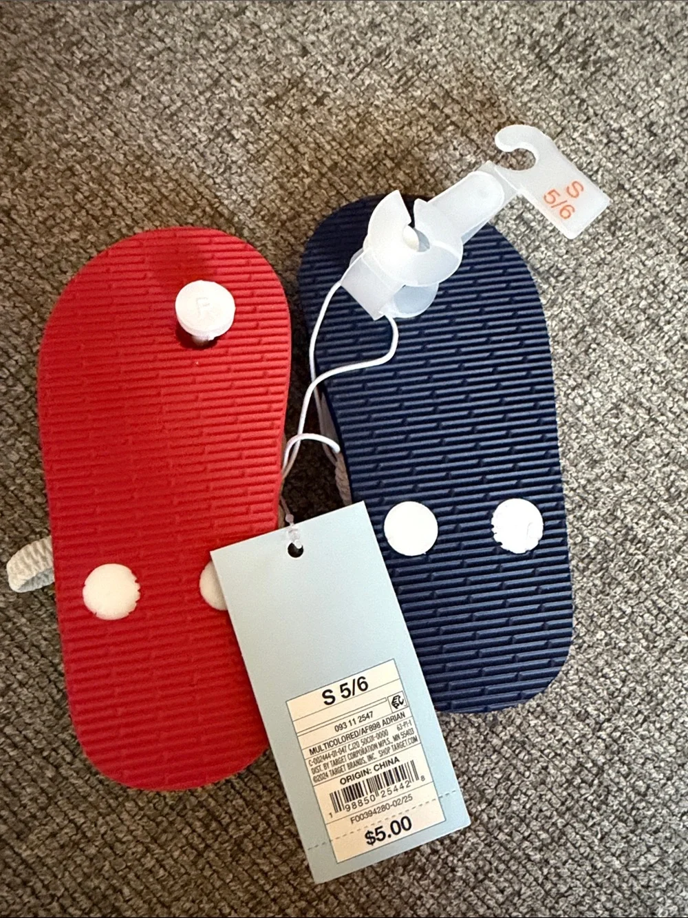 Cat & Jack Red, White & Blue USA Kids' Flip Flop Sandals